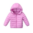 thumbnail image 1 of Eltusu Girls Puffer Jackets, Windproof Hooded Thermal Zip up Winter Outerwear Purple Size 12-13 T, 1 of 3