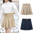 thumbnail image 1 of Eltusu Girls School Uniform Skirts, Casual pleated Graduation Elastic Waistband Summer Clothes Navy Size 14 T, 1 of 7