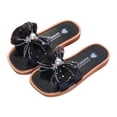 thumbnail image 1 of Eltusu Girls Slide Sandals, Holiday No Slip Beach Open Toe Summer Shoes Black Size 3-3.5 T, 1 of 2