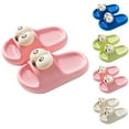 thumbnail image 1 of Eltusu Girls Slides Slippers, Funny Non-Slip Open Toe Summer Kids Sandals Pink Size 3-3.5 T, 1 of 3