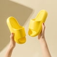 thumbnail image 1 of Eltusu Girls Slides Slippers, Shower Non-Slip Summer Open Toe Kids Sandals Yellow Size 9-10 T, 1 of 5