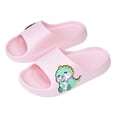 thumbnail image 1 of Eltusu Girls Slides, Soft Bottom Cartoon Non-Slip Open Toe Summer Slippers Pink Size 13-13.5(Big Kids), 1 of 3