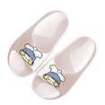 thumbnail image 1 of Eltusu Girls Slides, Soft Bottom Open Toe Indoor No Slip Summer Slippers White Size 12.5-13（Little Kids), 1 of 4