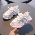 thumbnail image 1 of Eltusu Girls Sneakers, Athletic No Slip Lace up Lightweight Runing Shoes White Size 11.5(Little Kids), 1 of 5