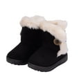 thumbnail image 1 of Eltusu Girls Snow Booties, Windproof Outdoor Non Slip Thermal Winter Boots Shoes Black Size 7(Toddler), 1 of 4