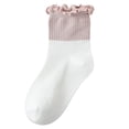 thumbnail image 1 of Eltusu Girls Socks, Soft Cotton Comfort Stretch Mid-Calf Socks Rose Gold Size 9-12 T, 1 of 2