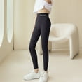 thumbnail image 1 of Eltusu Girls Stretch Leggings, Casual High Waist Solid Color Athletic Tight Pants Black Size 15-16 T, 1 of 5