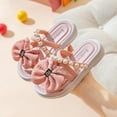 thumbnail image 1 of Eltusu Girls Summer Slippers, Open Toe Bow Flat Non-Slip Sandal Slide Shoes Pink Size 5.5-7.5 T, 1 of 2