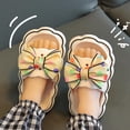 thumbnail image 1 of Eltusu Girls Summer Slippers, Soft Bottom Non-Slip Open Toe Indoor Sandal Slide Shoes Beige Size 8 T, 1 of 3