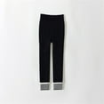 thumbnail image 1 of Eltusu Girls Thermal Leggings, Comfy Cotton Stretch Elastic Waist Winter Pants Black Size 10-12 T, 1 of 2