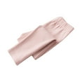 thumbnail image 1 of Eltusu Girls Thermal Leggings, Sports Cotton Elastic Waist Stretch Winter Pants Pink Size 7-8 T, 1 of 4