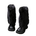 thumbnail image 1 of Eltusu Girls Winter Boots, Soft Non Slip Breathable Thermal Kids Shoes Black Size 5.5-6 T, 1 of 7