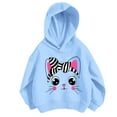 thumbnail image 1 of Eltusu Hoodies for Girls, Pullover Long Sleeve Graphic Cotton Girls Sweatshirts Blue Size 6 T, 1 of 2