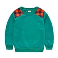 thumbnail image 1 of Eltusu Infant Boys Casual Sweatshirts, Loose Crewneck Cotton Long Sleeve Fall Tops Green Size 18-24 Months, 1 of 2