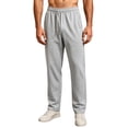 thumbnail image 1 of Eltusu Men's Athletic Pants, Gym Workout Elastic Waist Straight Legs Active Pants Gray Size 5XL, 1 of 4