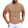 thumbnail image 1 of Eltusu Men's Athletic T-Shirts, Gym Pullover Summer Crew Neck Short Sleeve Tops Khaki Size M, 1 of 7