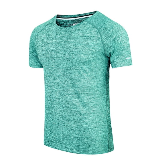 Eltusu T-Shirts for Boys, Pullover Crew Neck Short Sleeve Breathable Summer Tops Mint Green Size 11-12T