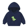 thumbnail image 1 of Eltusu Toddler Boys Casual Hoodies, Loose Printed Pullover Long Sleeve Boys Sweatshirts Navy Size 4-5 T, 1 of 2