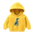 thumbnail image 1 of Eltusu Toddler Boys Fall Hoodies, Long Sleeve Cotton Pullover Printed Boys Sweatshirts Yellow Size 3-4 T, 1 of 2