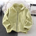 thumbnail image 1 of Eltusu Toddler Boys Fleece Jackets, Zip up Thermal Long Sleeve Soft Winter Outerwear Green Size 3-4 T, 1 of 2