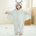 thumbnail image 1 of Eltusu Toddler Girls Flannel Jumpsuits, Warm Long Sleeve Cosplay Soft Winter Rompers White Size 2-3 T, 1 of 7
