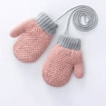 thumbnail image 1 of Eltusu Toddler Girls Gloves, Soft Stretch Thermal Windproof Kids Gloves Pink Size 1-3 T, 1 of 2