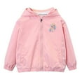 thumbnail image 1 of Eltusu Toddler Girls Jackets, Hooded Windproof Waterproof Zip up Outerwear with Pockets Pink Size 2-3 T, 1 of 5
