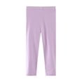 thumbnail image 1 of Eltusu Toddler Girls Leggings, Casual Stretch Elastic Waist Cotton Tight Pants Purple Size 3-4T, 1 of 1