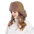 thumbnail image 1 of Eltusu Women Beanie Hat with Ear Flaps, Ski Windproof Comfy Warm Winter Hat Green Size Free Size, 1 of 4