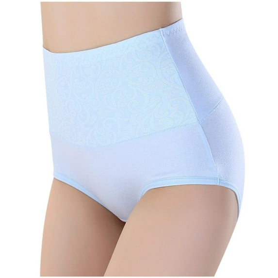 Eltusu Women Boyshort Underwear, Comfy Stretch Period Elastic Waist Boxer Briefs Light Blue Size L