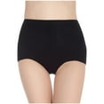 thumbnail image 1 of Eltusu Women Boyshort Underwear, Elastic Waist Period Comfy Stretch Boxer Briefs Black Size 2XL, 1 of 2