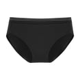 thumbnail image 1 of Eltusu Women Brief Underwear, Comfy Stretch Breathable Elastic Waist Cotton Panties Black Size 2XL, 1 of 2