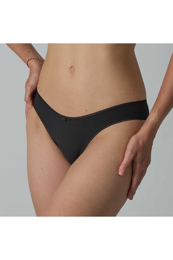 Women Cheeky Panties, Stretch Flex Fit Elastic Waist Comfy Women Bikini Underwear Black Size XL