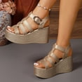 thumbnail image 1 of Eltusu Women Wedge Sandals, Fashion Adjustable Open Toe Non-Slip Summer Shoes 40 Size 7.5, 1 of 8