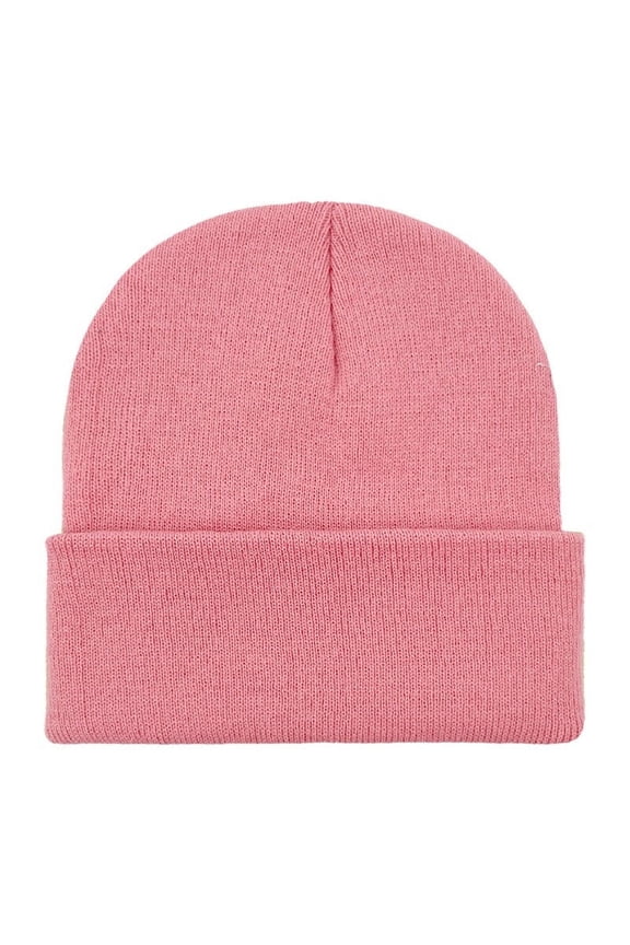Women Winter Beanie Hat, Comfort Warm Soft Windproof Knit Hat Pink Size Free Size