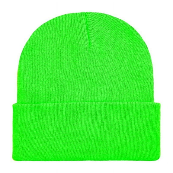 Eltusu Women Winter Beanie Hat, Warm Comfort Windproof Solid Color Knit Hat Mint Green Size Free Size