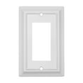 thumbnail image 1 of Elumina 150RWNB Sydney White Steel 1 Rocker Standard 5" Tall Wallplate, 1 of 5