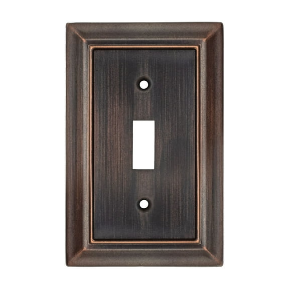 Elumina 150TDBNB Sydney Aged Bronze Steel 1 Toggle Standard 5 in. Tall Wallplate