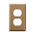 Elumina Century Brushed Bronze Wallplate, Duplex