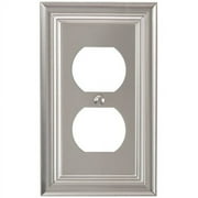 Elumina Continental 1 Duplex Wall Plate, Nickel