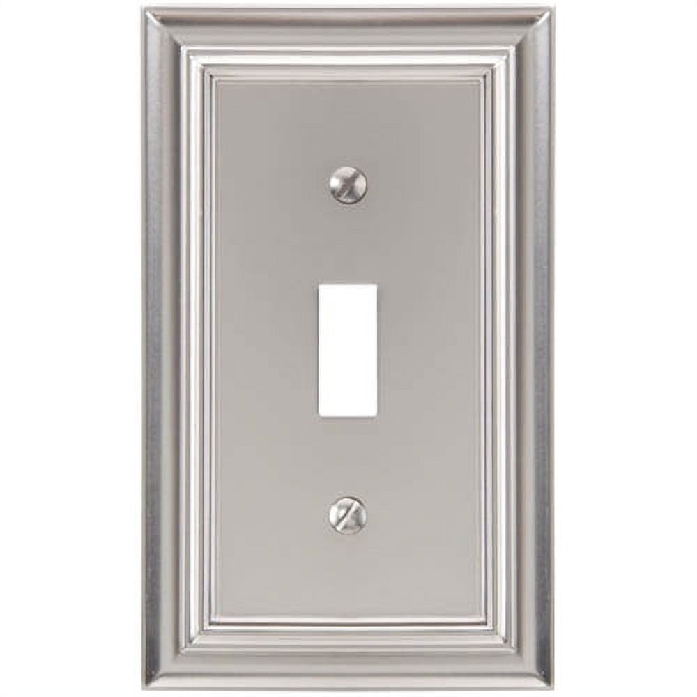 Elumina Continental 1 Toggle Wall Plate, Satin Nickel