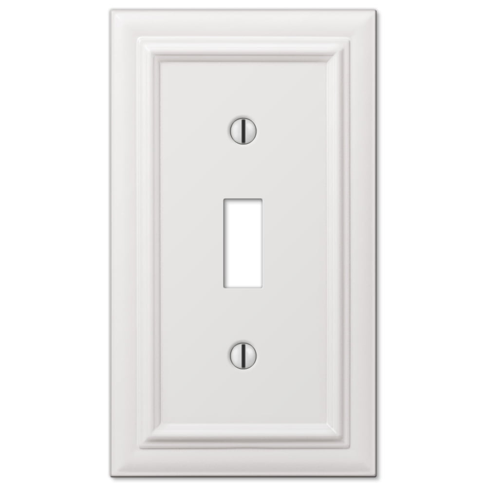 Elumina Continental 1 Toggle Wall Plate, White