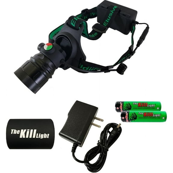 Elusive Wildlife 3-in-1 LED Headlamp Kit with Adjustable Beam for Hunting, Hiking and Camping-Dimmable, Zoomable led headlamp with Over 200 Yards Distance High Power headlamps for Hunters