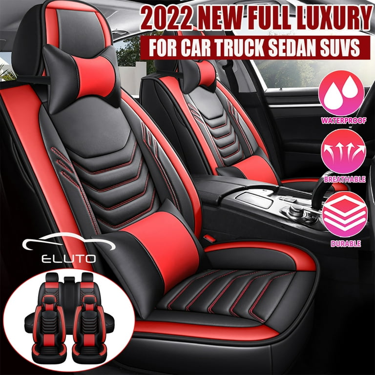 Car seat covers in red. Universal protective covers for 5 car seats