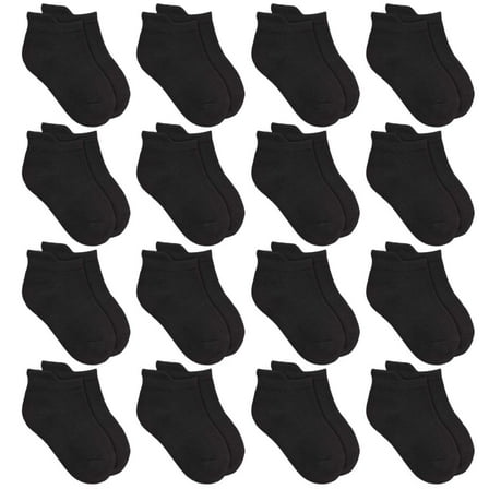 Elutong 16 Pairs Kids Socks Boys Soft Low Cut Ankle Socks for 2-14 Years Boys Girls