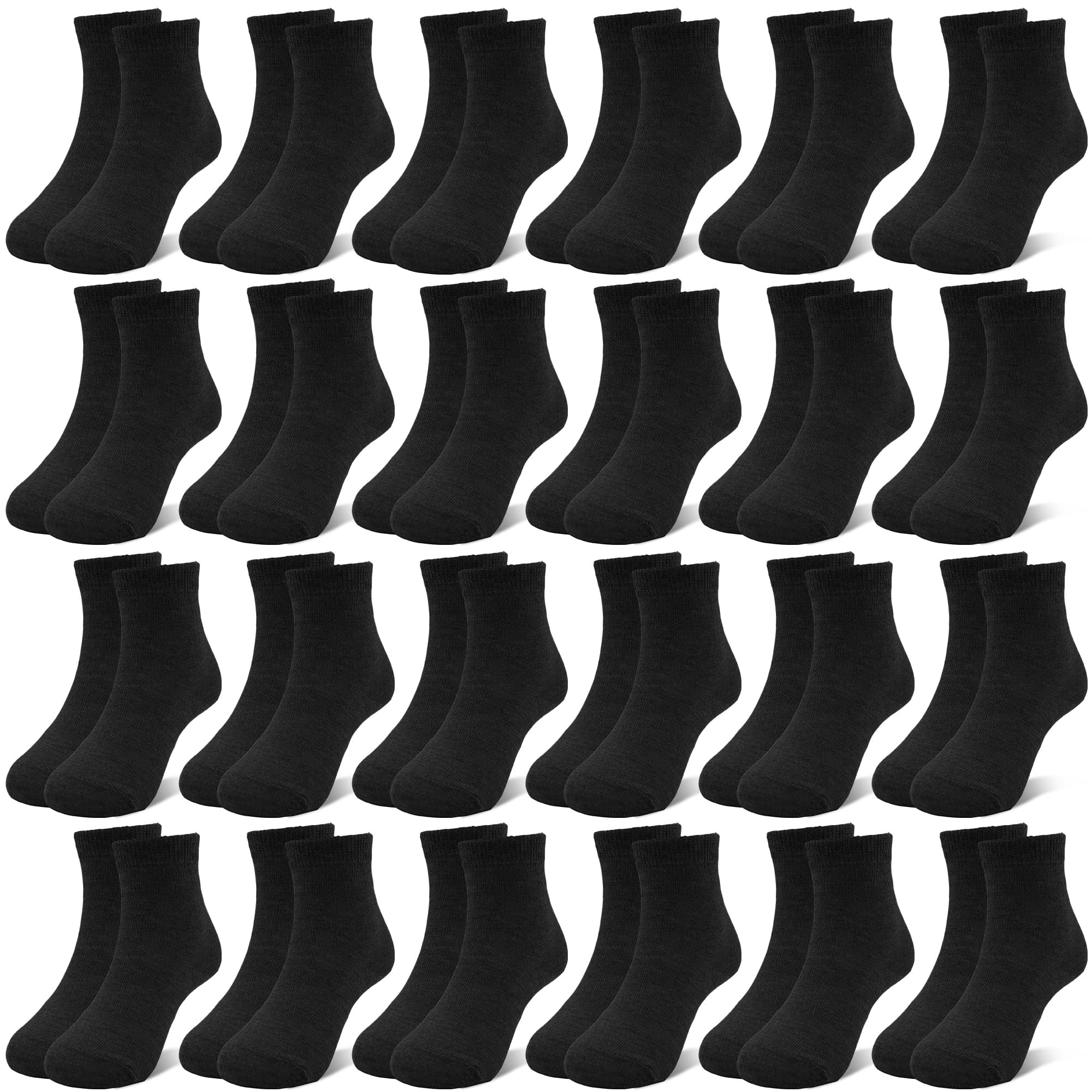 Walmart discounts of Elutong 24 Pairs Kids Socks Boys Girls Socks, Crew Athletic Socks Mid Cut Casual Socks for Kids 1-14 Years