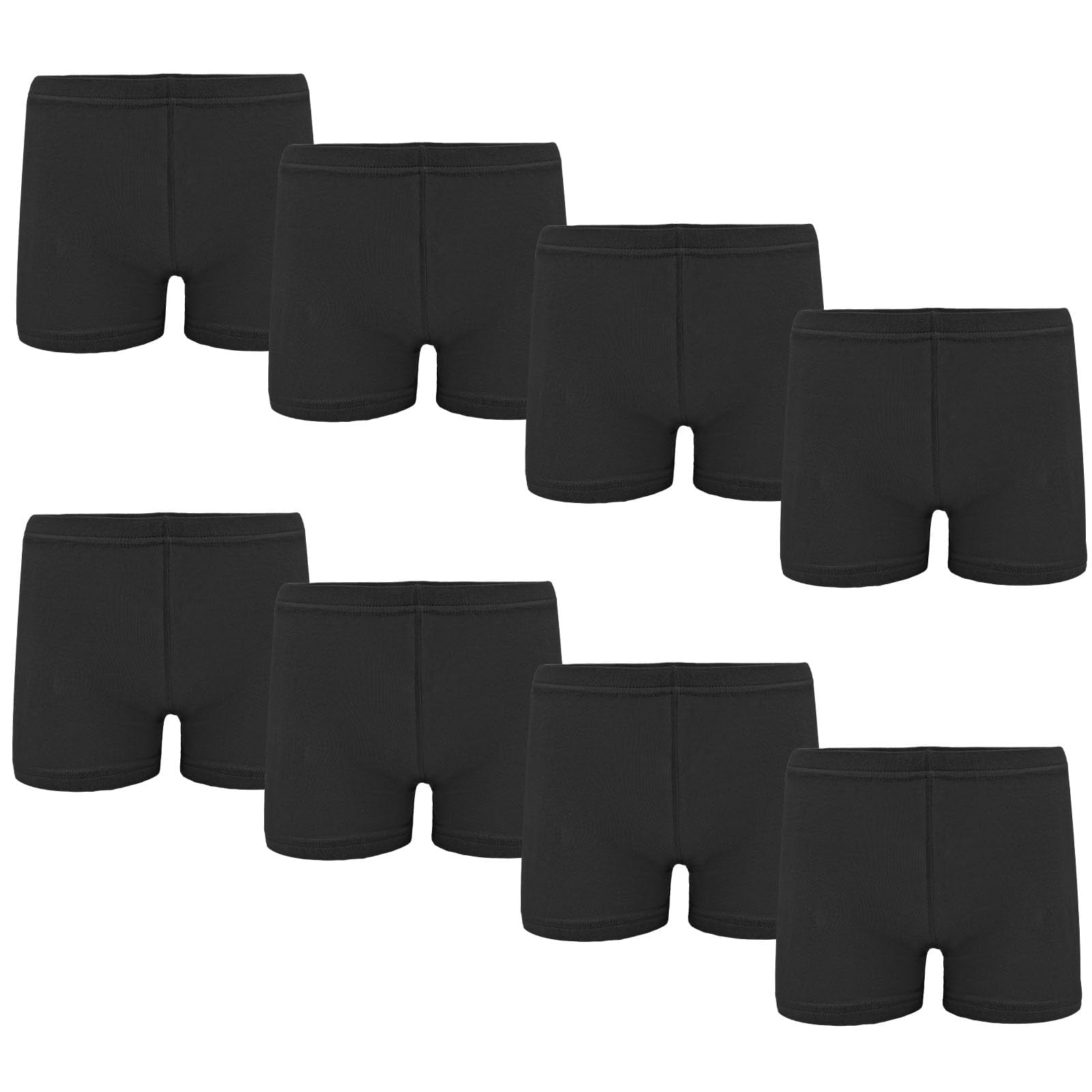 Girls Underwear Shorts, 8 Pack Dress Dance Bike Safety Shorts 3-10 Years