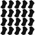 thumbnail image 1 of Elutong Kids Socks, 20 Pairs Low Cut Ankle Socks Short Athletic Socks for Boys Girls Toddler 1-13 Years, 1 of 7