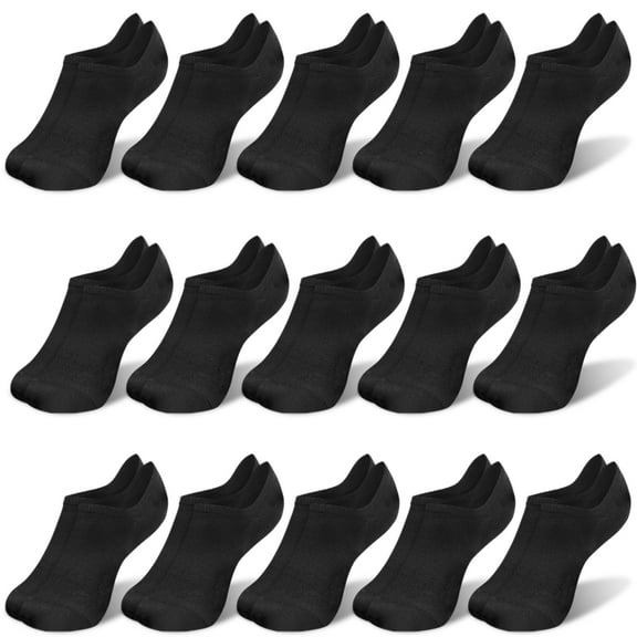 Elutong Women No Show Socks, 15 Pairs Sneaker Invisible Low Cut Liner Flat Socks