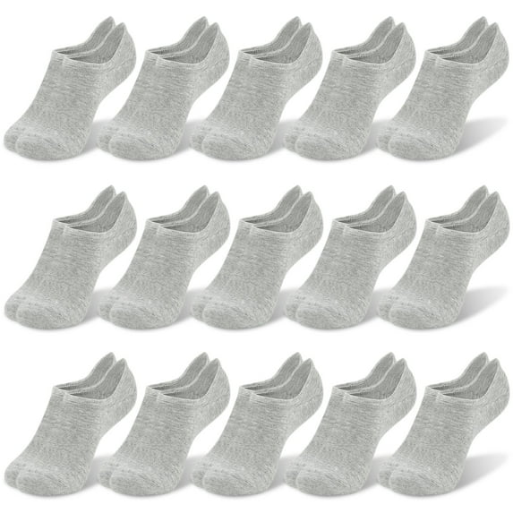 Elutong Women No Show Socks, 15 Pairs Sneaker Invisible Low Cut Liner Flat Socks